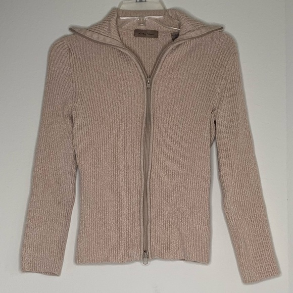 Double Zip Cardigan Sweater - Picture 2 of 3